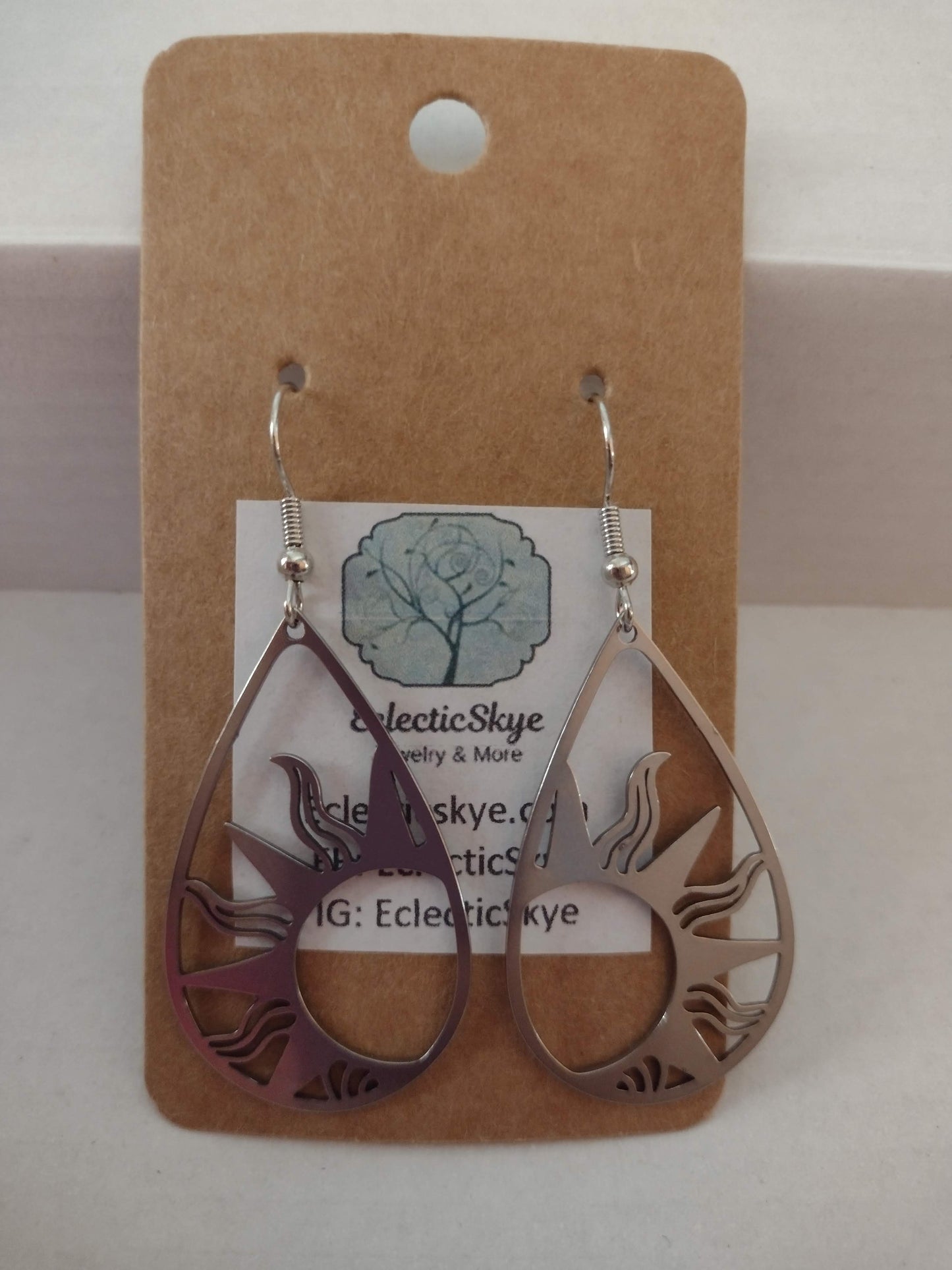 Sale! Silver Sun Earrings