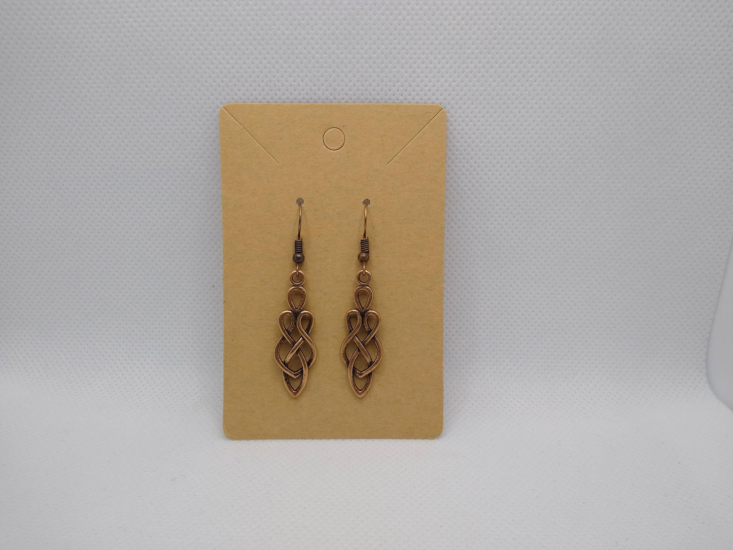 Copper Celtic Swirl Earrings