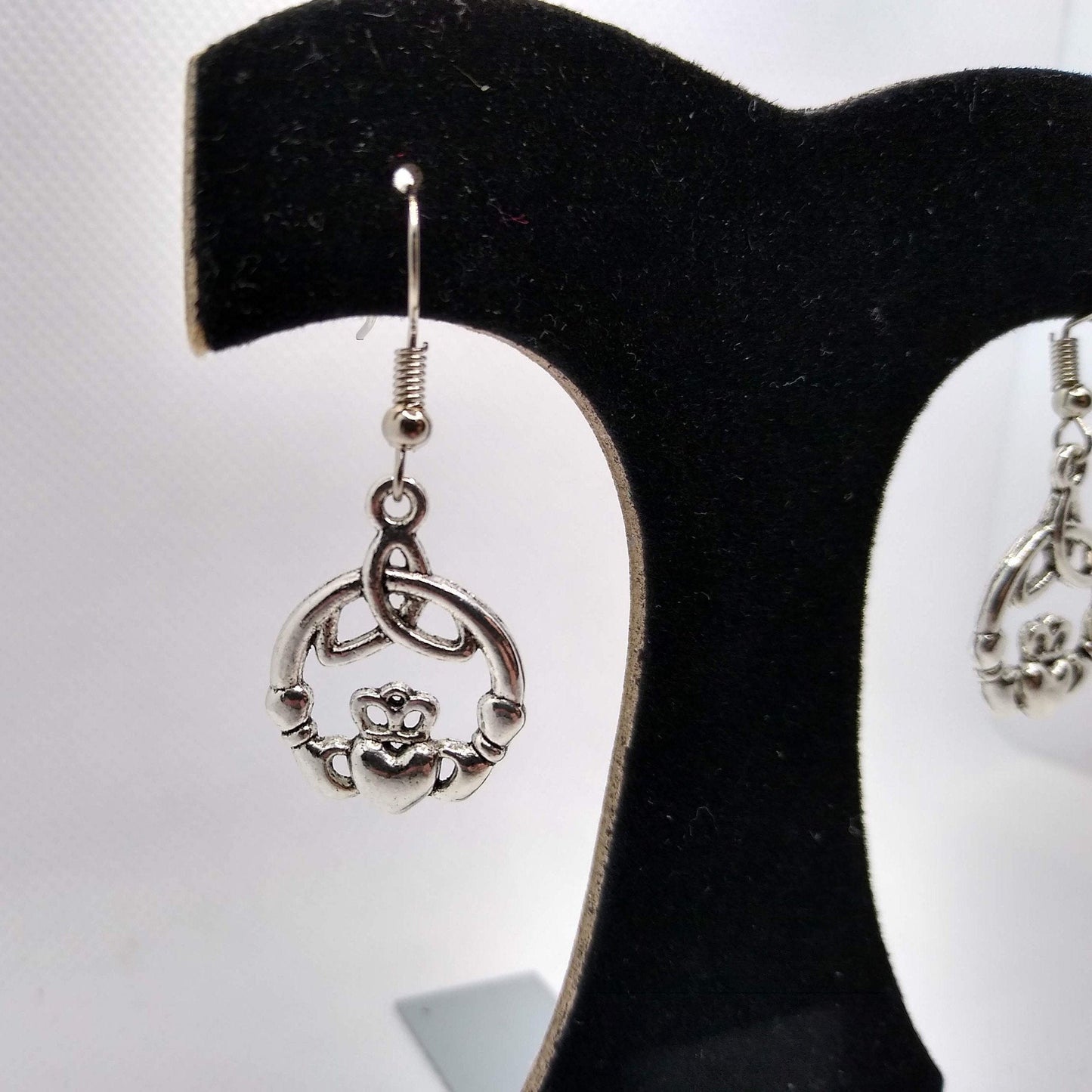 Silver Claddagh Earrings