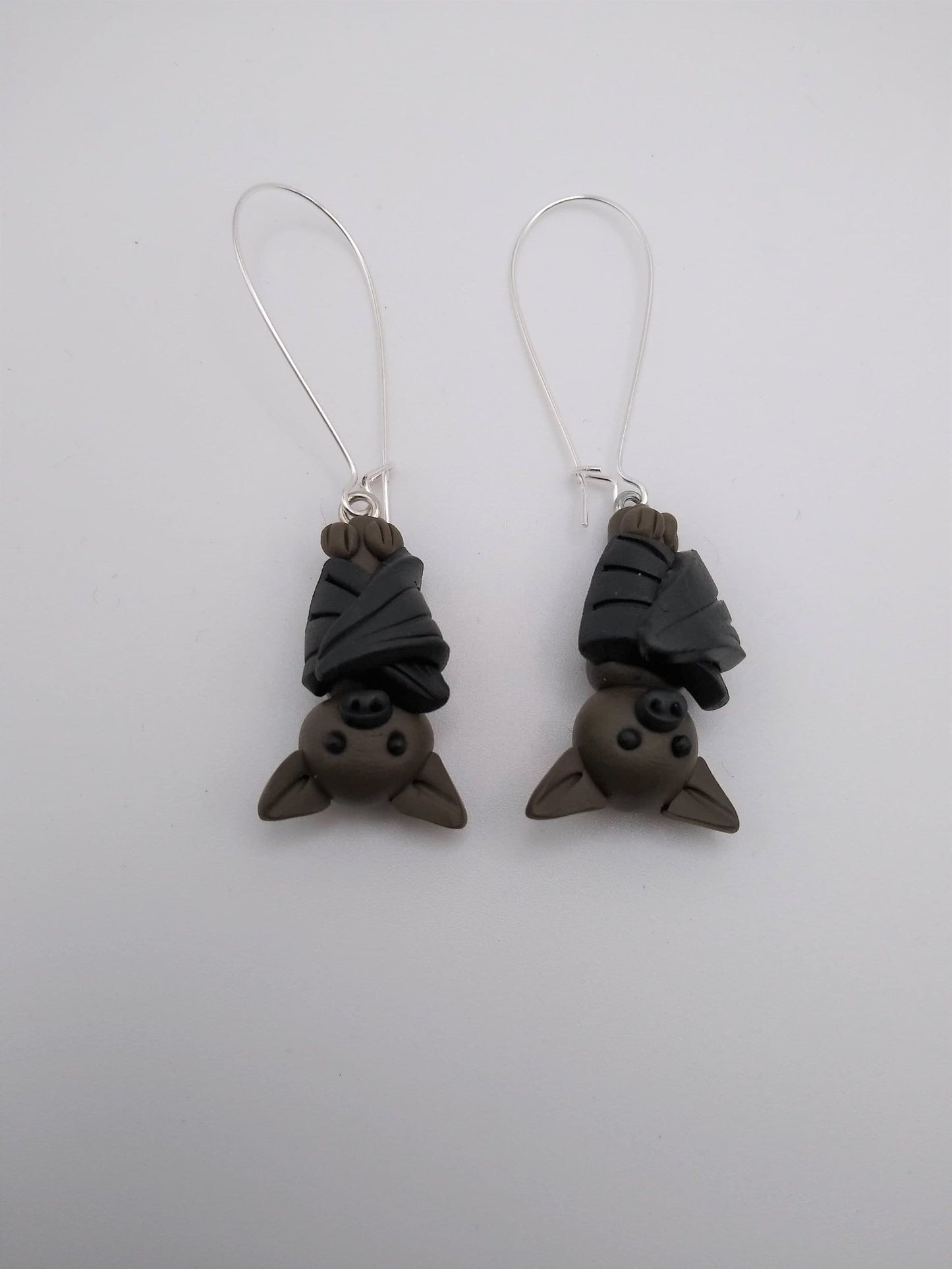 Clay Bat Earrings