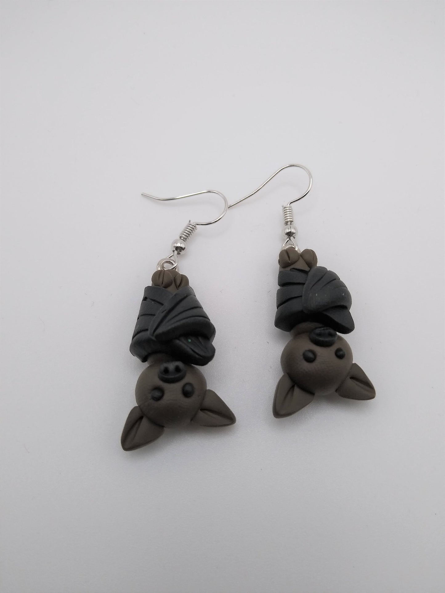 Clay Bat Earrings