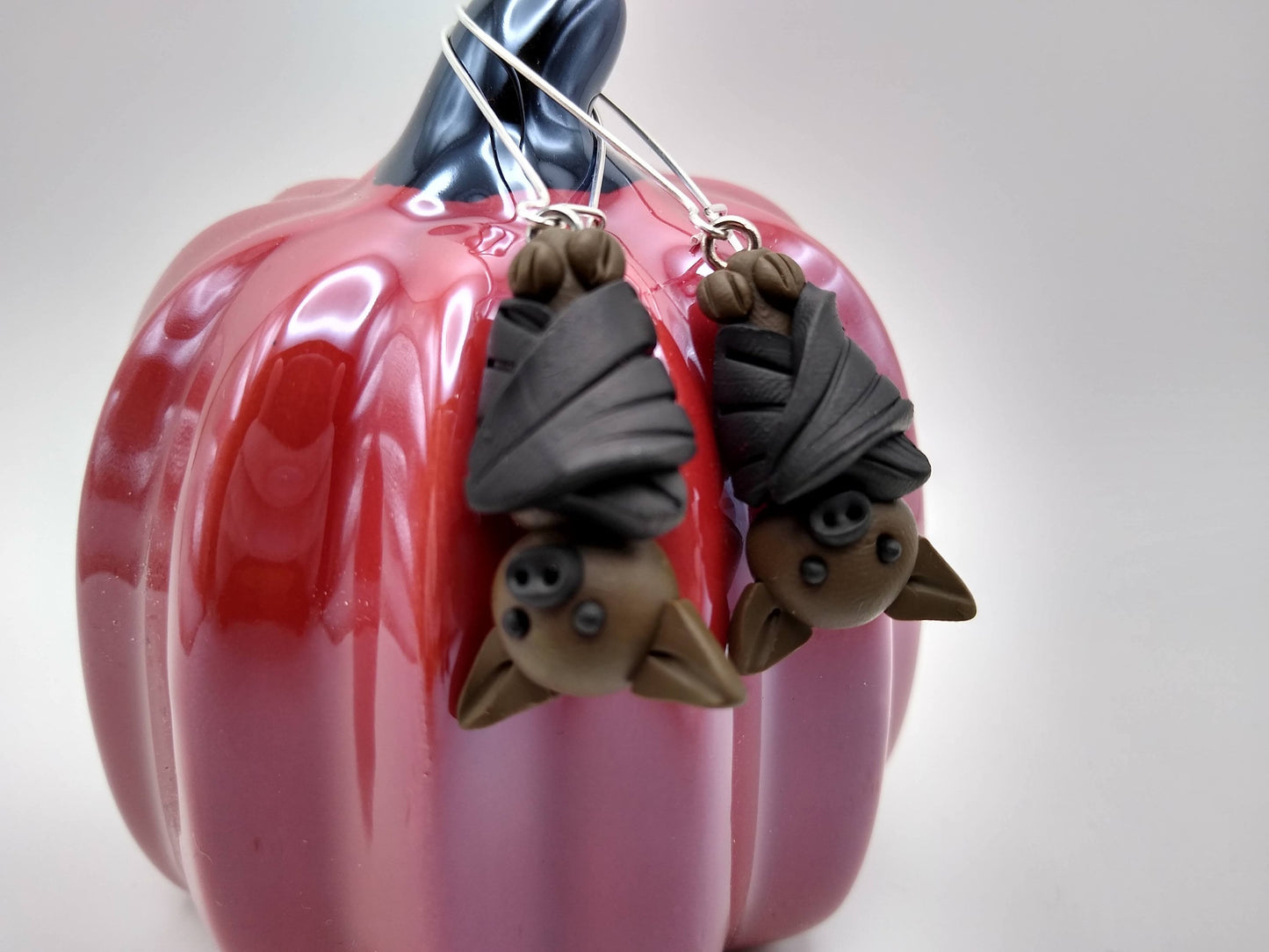 Clay Bat Earrings