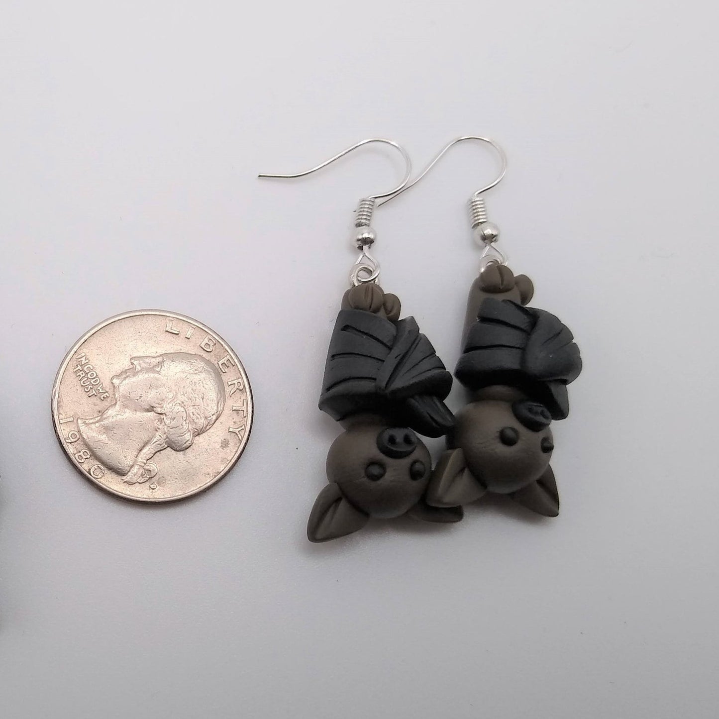 Clay Bat Earrings