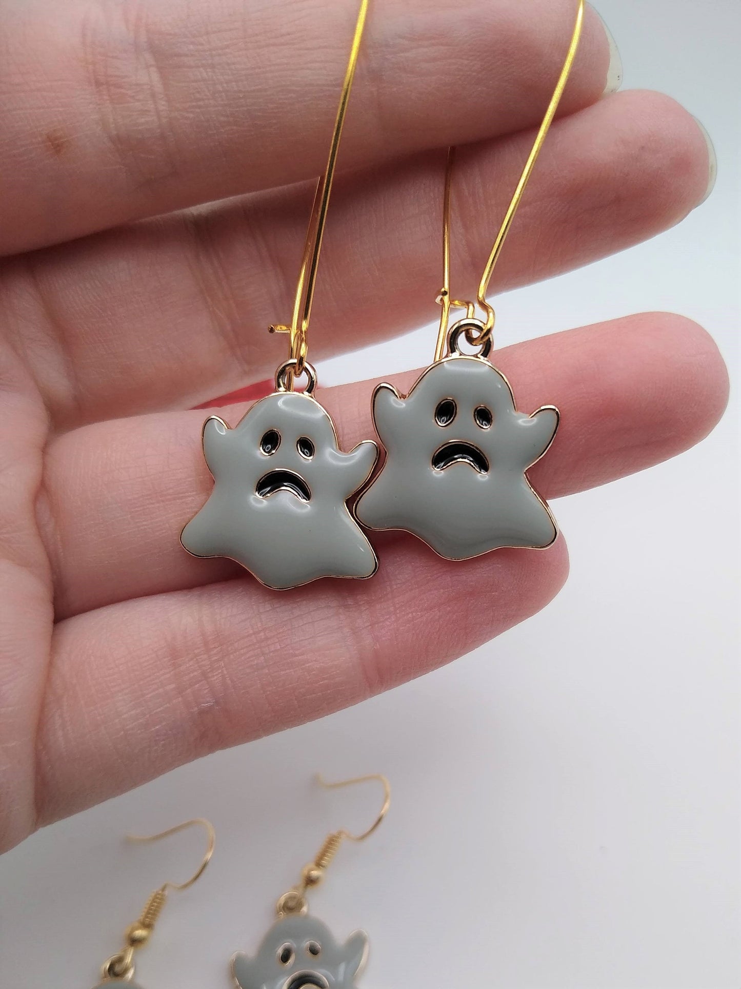 Gray Ghost Earrings