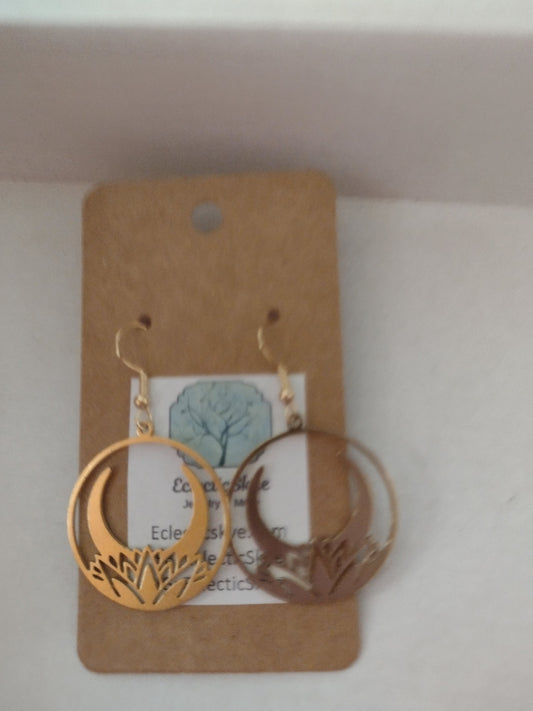 Sale! Gold Lotus Earrings